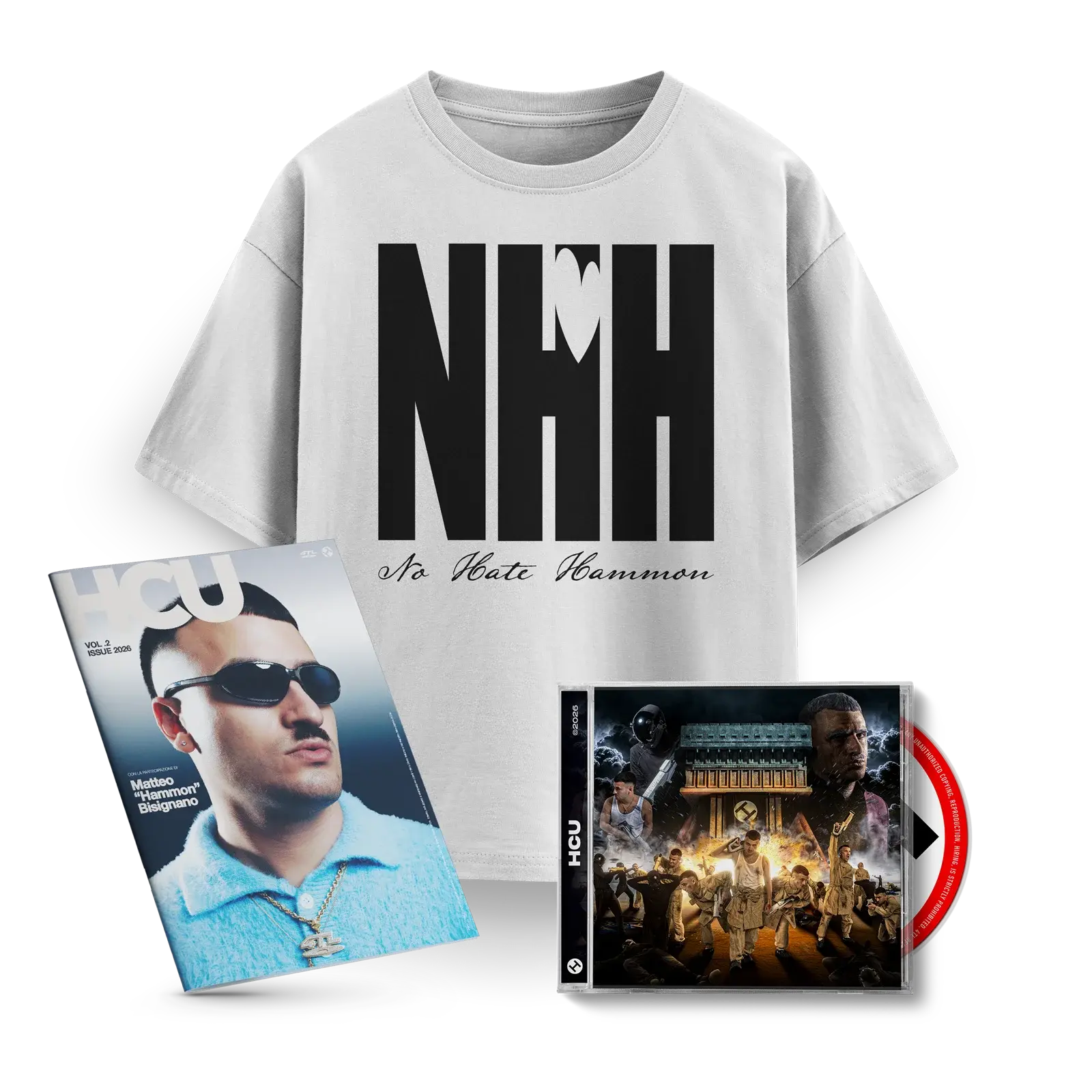 HCU - CD + T-Shirt + Magazine back